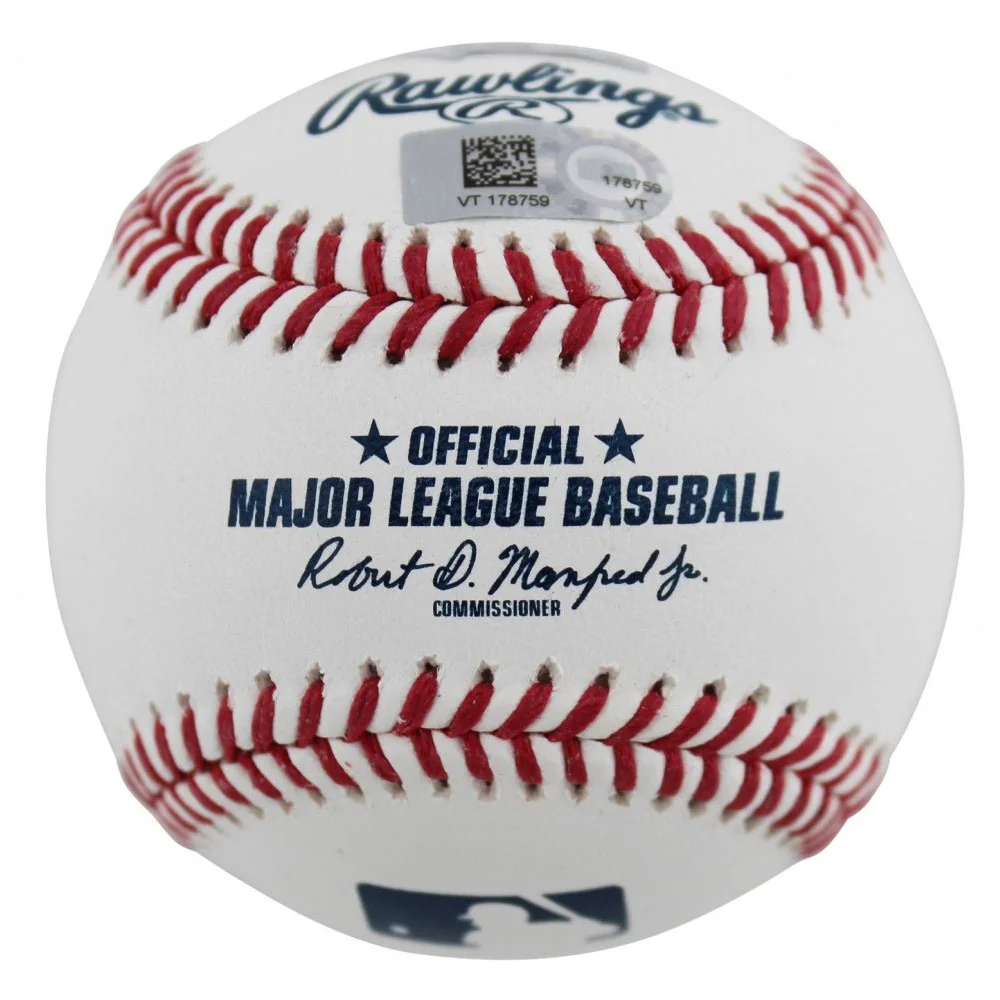 Kris Bryant signed MLB baseball with official red stitching and Fanatics hologram for authenticity purposes