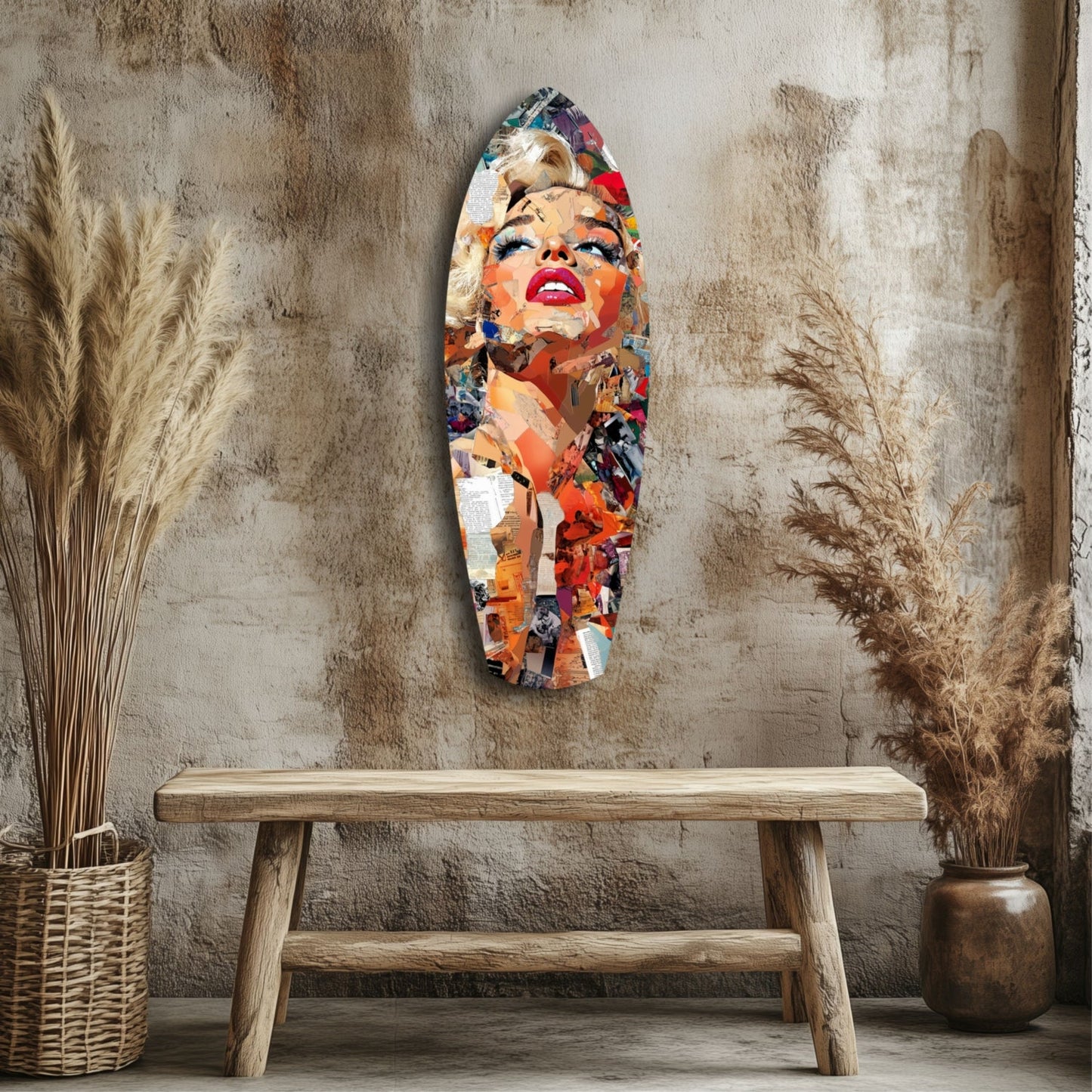 The Shiniest Star Glamour Portrait Glass Wall Art