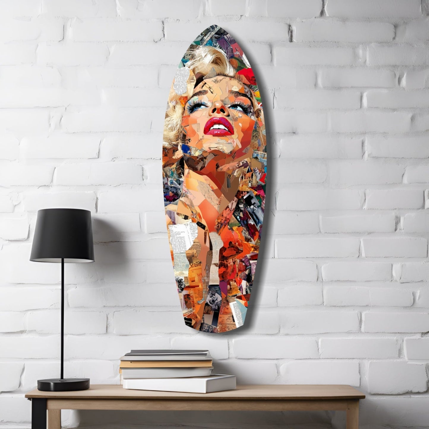 The Shiniest Star Glamour Portrait Glass Wall Art