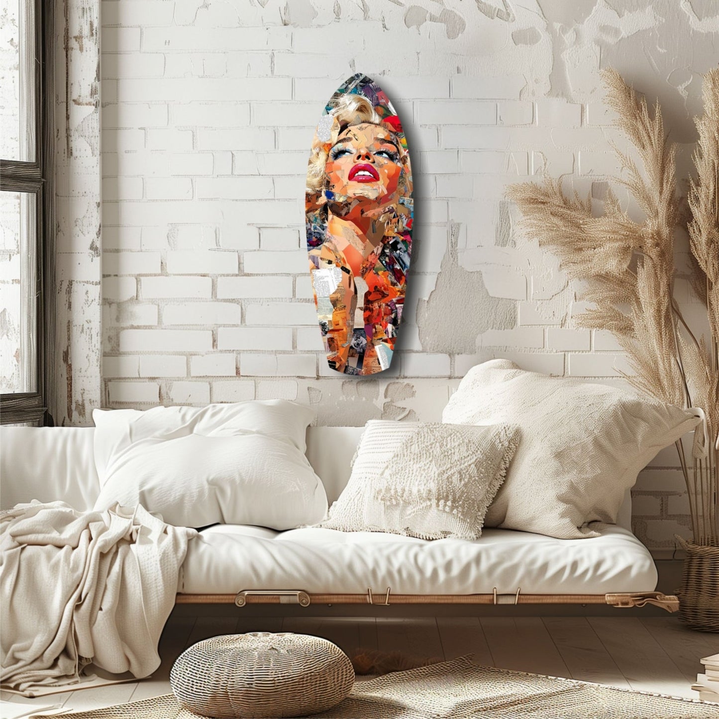 The Shiniest Star Glamour Portrait Glass Wall Art