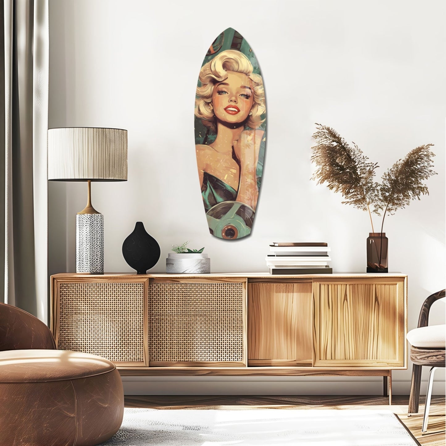 Hollywood Starlet V1 Glass Wall Art