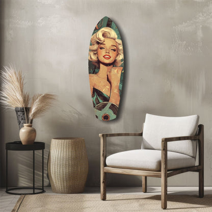 Hollywood Starlet V1 Glass Wall Art