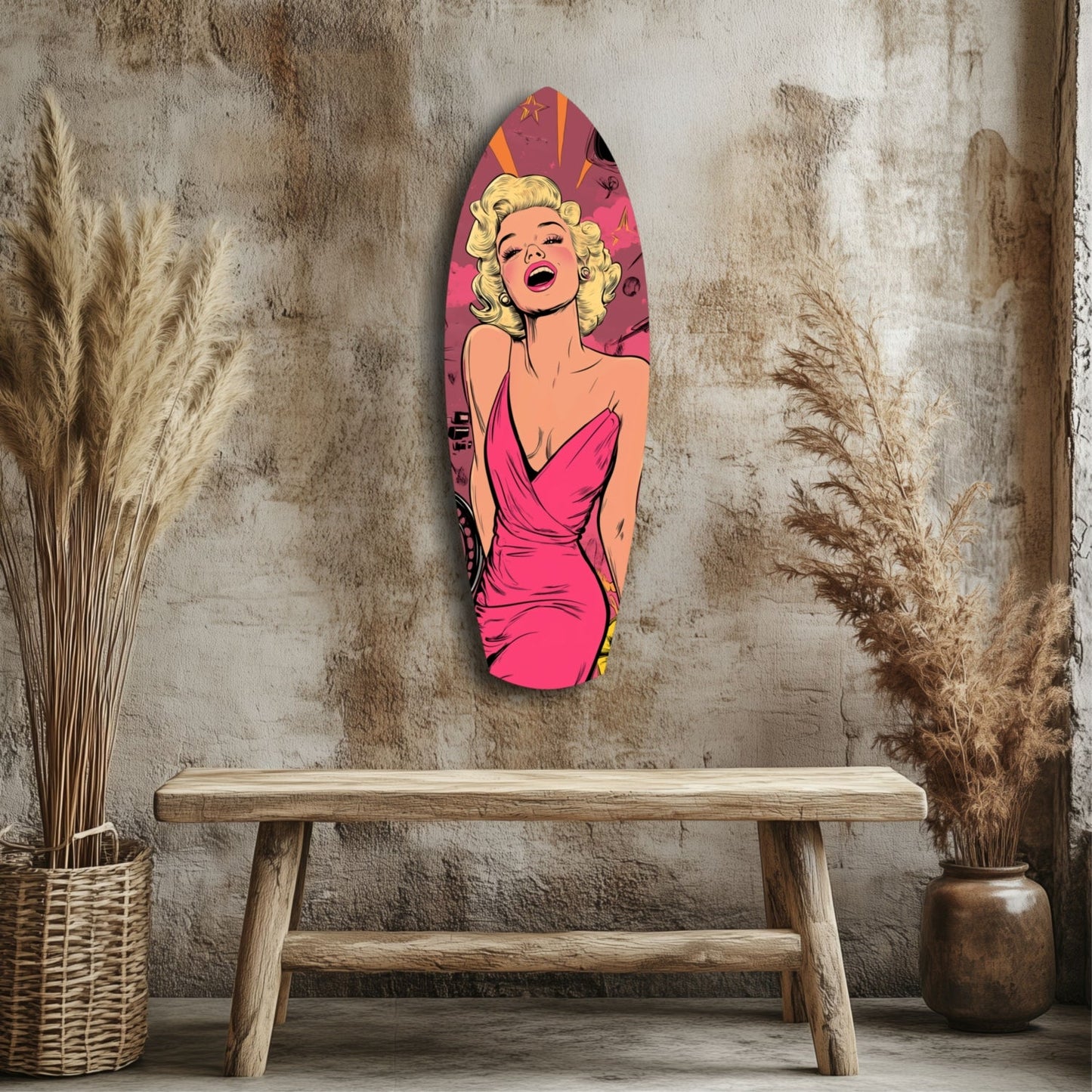 Hollywood Starlet V2 Glass Wall Art