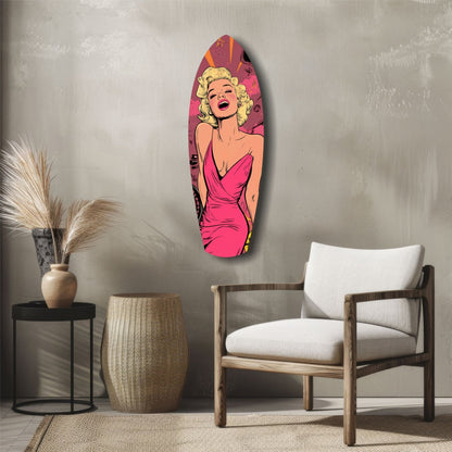 Hollywood Starlet V2 Glass Wall Art