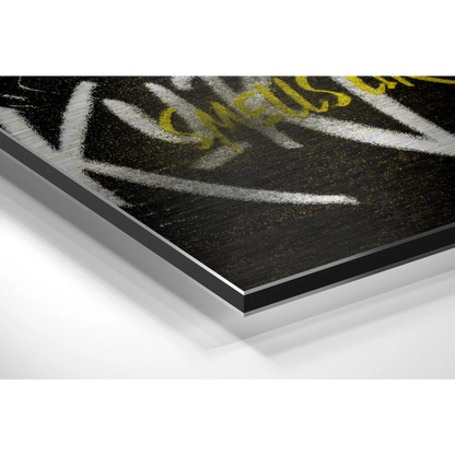 Graffiti Kurt Cobain Brushed Aluminium Dibond Wall Art | Glass Wall Art Print | vintageantiquesgifts.com