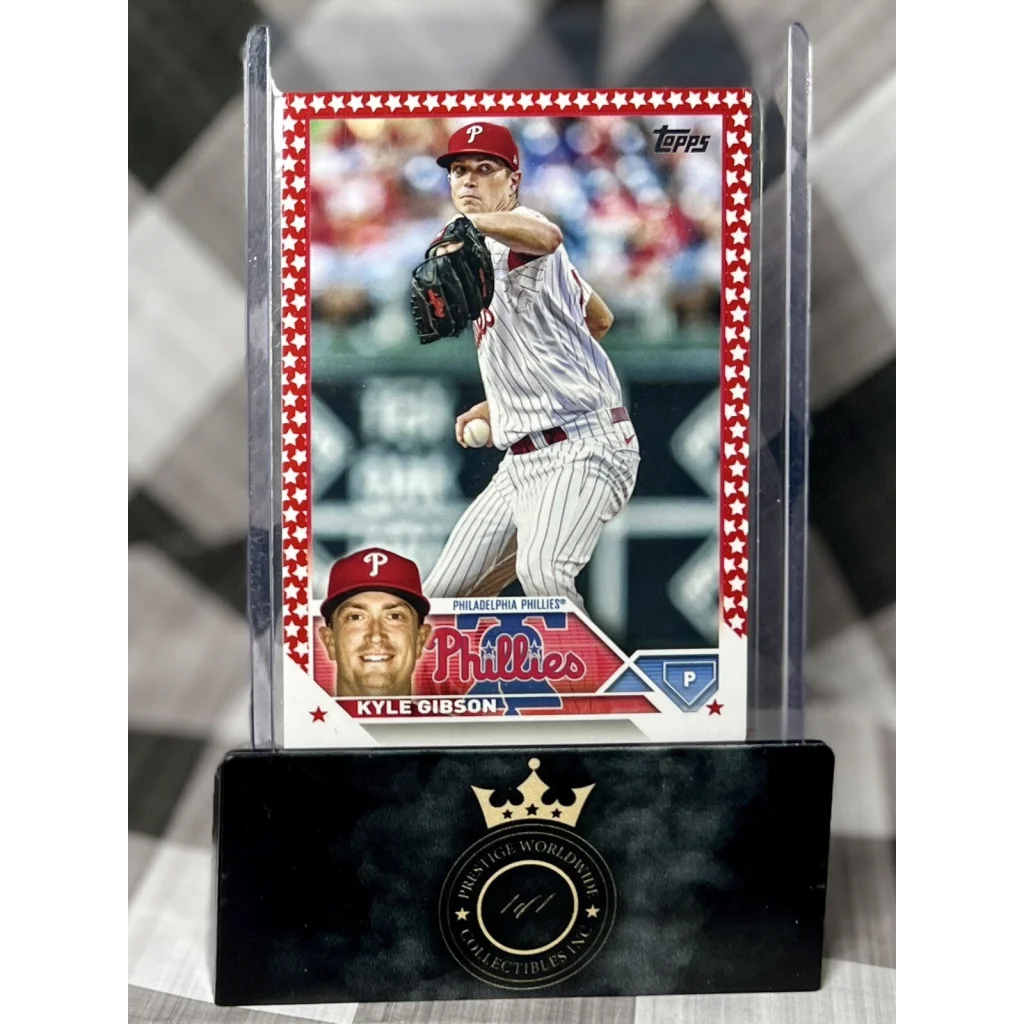 2018 Topps Kyle Gibson Phillies card from Prestige Worldwide Collectibles