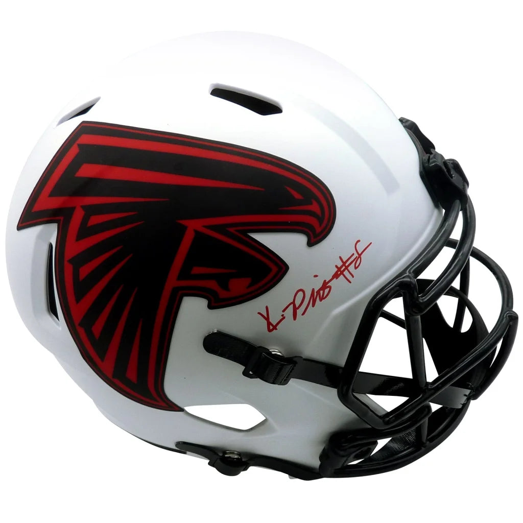 Kyle Pitts autographed Atlanta Falcons lunar eclipse alternate helmet