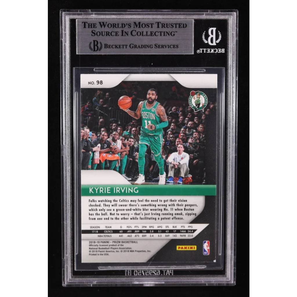 Kyrie Irving signed Panini Prizm graded basketball card for collectors