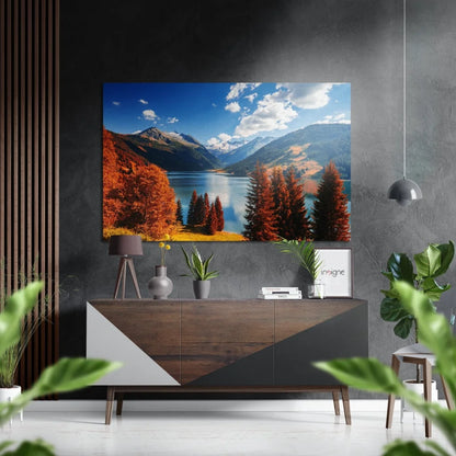Stunning Autumn Forest Print on Brushed Aluminium Dibond | Insigneart USA | vintageantiquesgifts.com