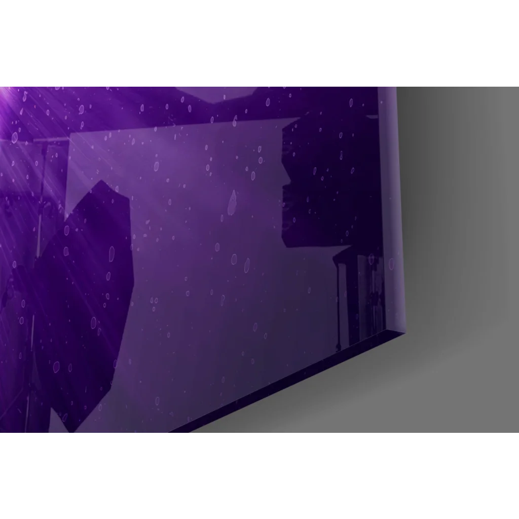 Lakers Purple Logo Purple Umbrella Wall Art