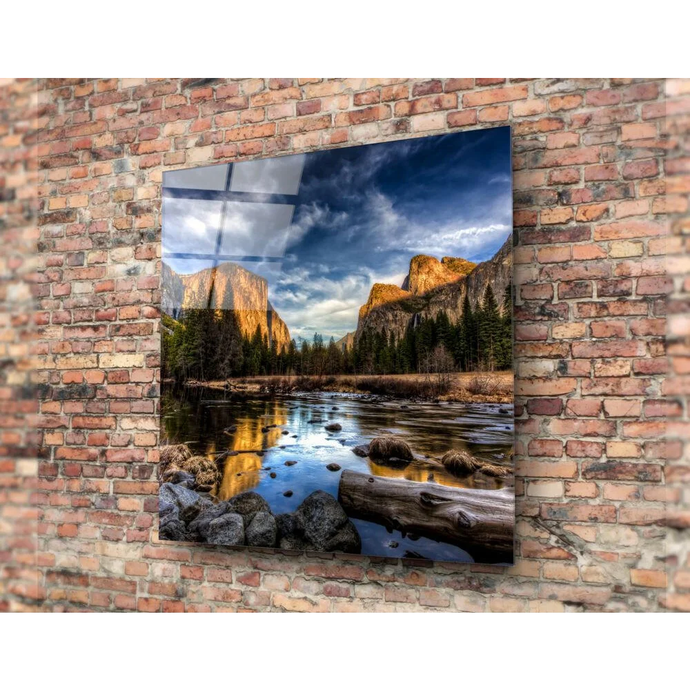 Stunning Yosemite Glass Wall Art Brings Nature Home | Glass Wall Art Print | vintageantiquesgifts.com
