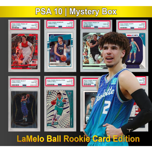LaMelo Ball PSA 10 Graded Rookie Basketball Card Mystery Pack | Hall of Fame Sports Memorabilia | vintageantiquesgifts.com