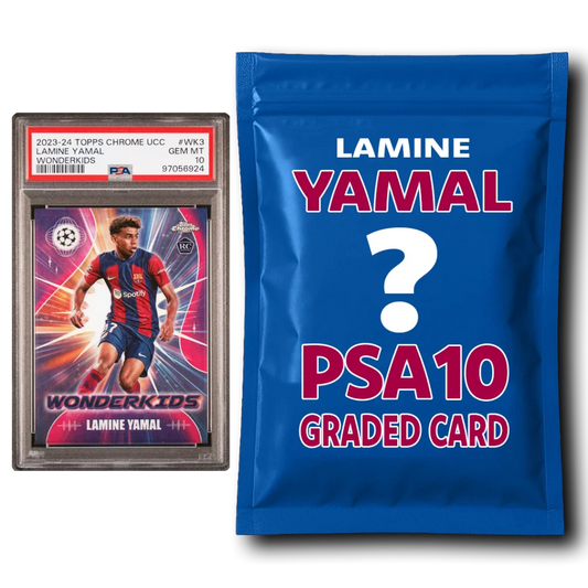 Lamine Yamal PSA 10 Graded Card Mystery Pack | Hall of Fame Sports Memorabilia | vintageantiquesgifts.com