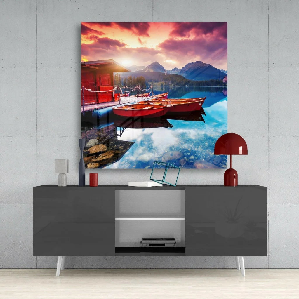 Landscape Glass Wall Art | Contemporary Home Wall Art | vintageantiquesgifts.com