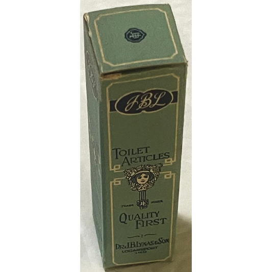 Large Antique 1920s JBL Toilet Articles Box Logansport IN Rare Collectible! Vintage Advertisements Box!