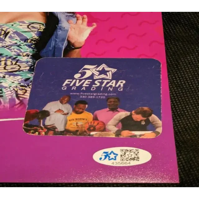 Autographed 8x10 photo of Lark Voorhies on collectible graded by Five Star Grading