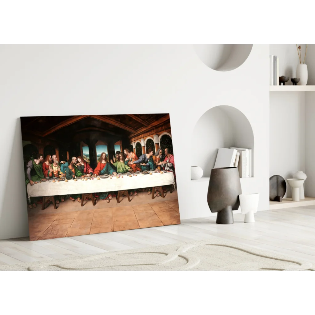 Leonardo Da Vinci Last Supper Canvas Wall Art Print | Modern Wall Art Decor | vintageantiquesgifts.com