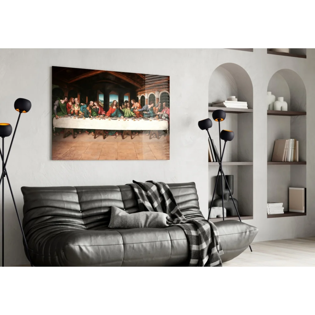 Leonardo Da Vinci Last Supper Canvas Wall Art Print | Contemporary Home Wall Art | vintageantiquesgifts.com