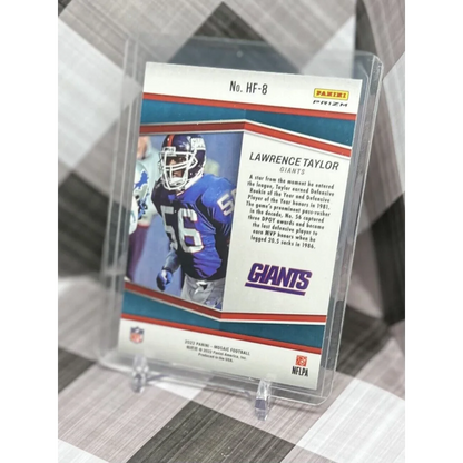 Lawrence Taylor 2013 Panini Limited holographic card at Prestige Worldwide Collectibles