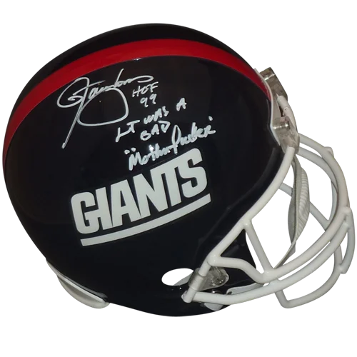 Lawrence Taylor autographed New York Giants replica helmet