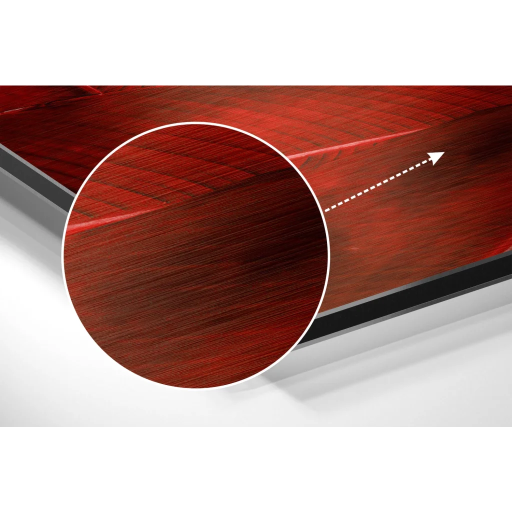 glass wall art Leaves Brushed Aluminium Dibond Wall Art