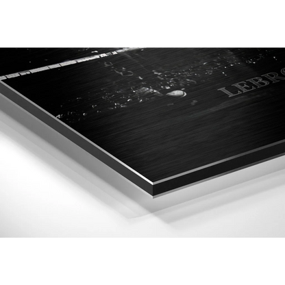LeBron King Brushed Aluminium Dibond Wall Art Print | Glass Wall Art Print | vintageantiquesgifts.com