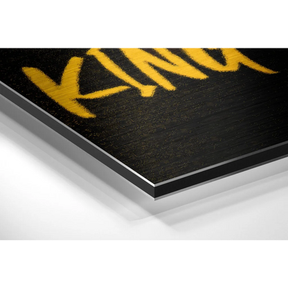 LeBron King Canvas on Brushed Aluminium Dibond Wall Art | Glass Wall Art Print | vintageantiquesgifts.com