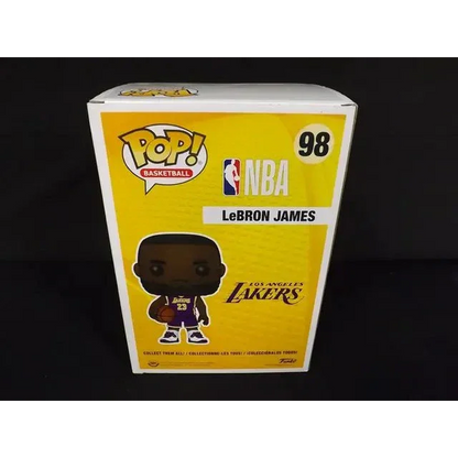 LeBron James signed jumbo Lakers Funko Pop basketball collectible image