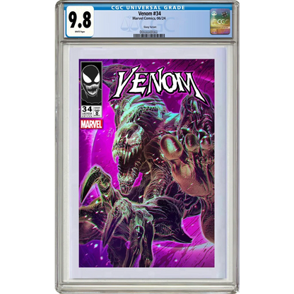 9.8 graded Venom #34 comic by Lee Price in holder