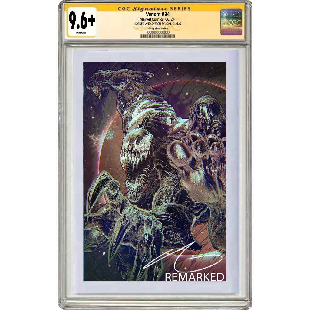 Lee Price Venom symbiote in space CGC 9.6 comic poster