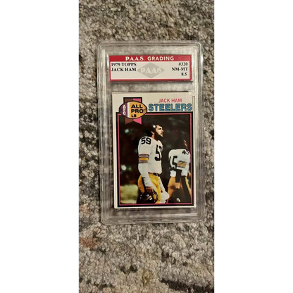 Graded 1979 Topps Jack Ham football card for sale, perfect ham card for collectors