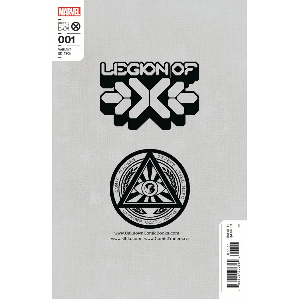 Variant Legion of X comic with minimalist cover, Legion of X logo, circular emblem, Mico Suayan exclusive