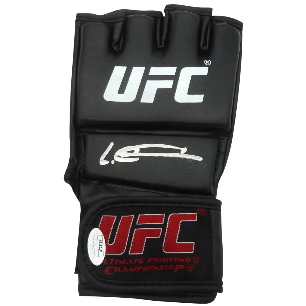 Leon Edwards Rocky autographed black UFC glove with JSA