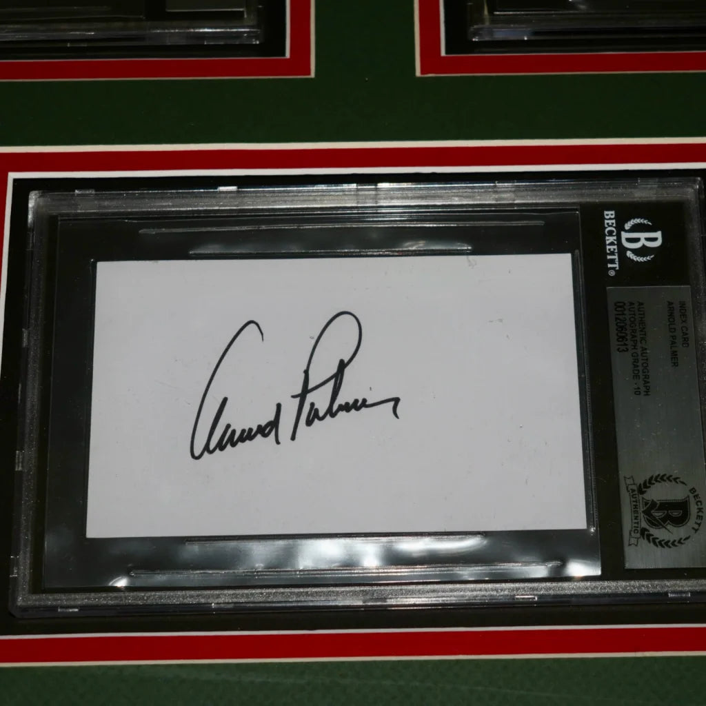 LeRoy Neiman Golf Champions framed print with 6 autographs in Beckett case