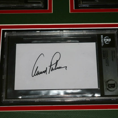 LeRoy Neiman Golf Champions framed print with 6 autographs in Beckett case