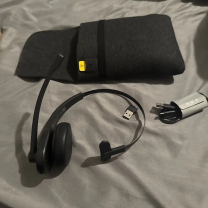 LEVN wireless Bluetooth USB headset with case