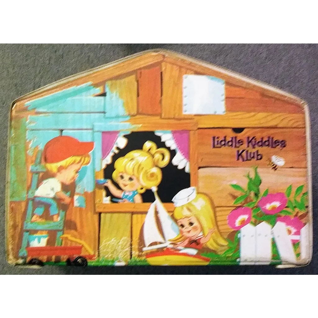 Vintage 1965 Liddle Kiddles Klub wooden playhouse puzzle by Mattel