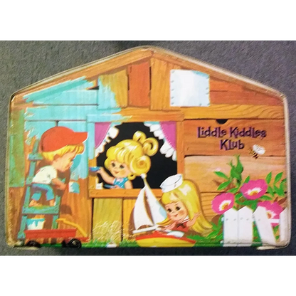 Vintage 1965 Liddle Kiddles Klub wooden playhouse puzzle by Mattel
