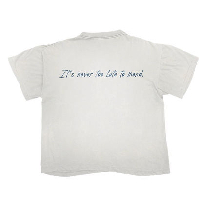 Limited edition Blues Brothers T-shirt with its never too late to mend print