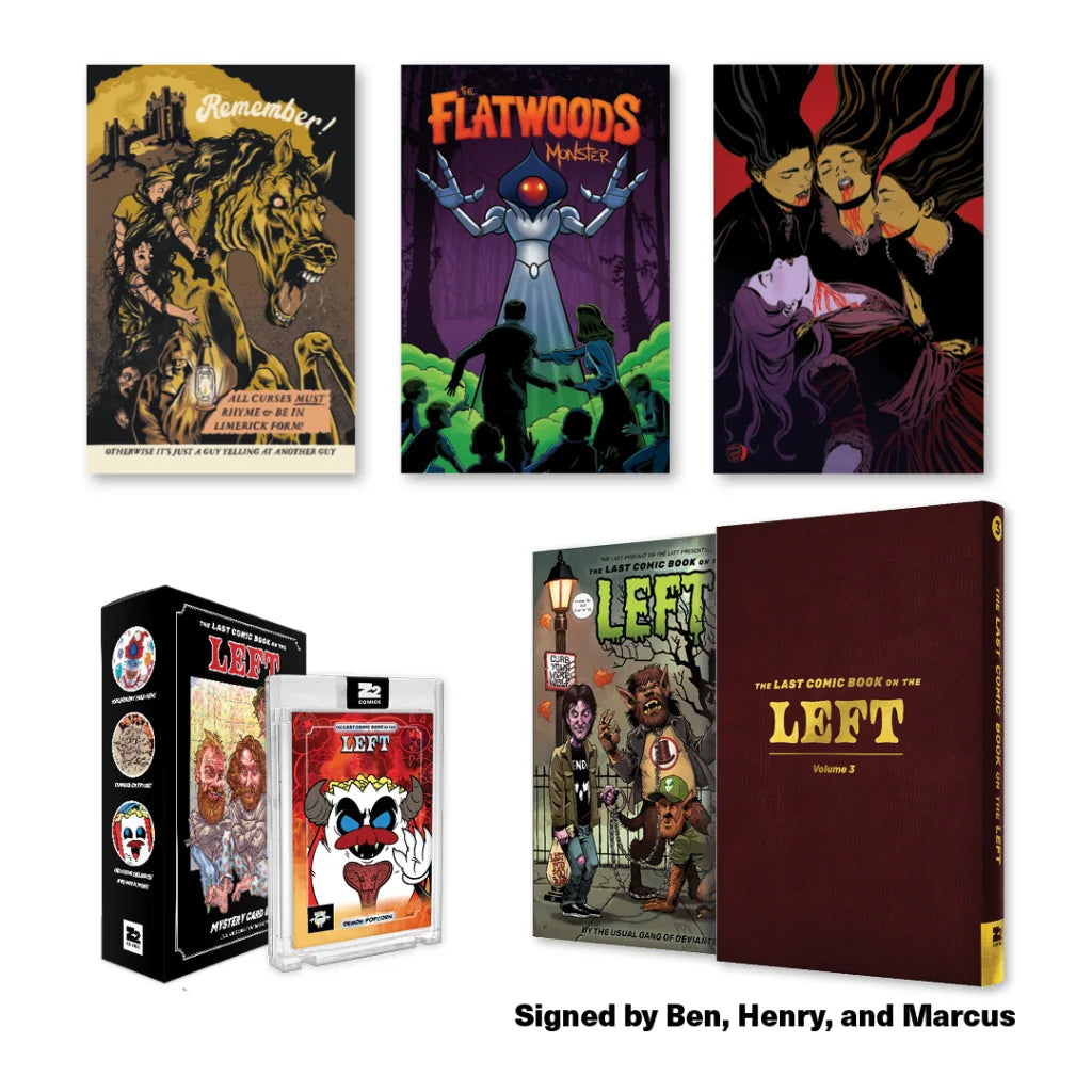 Comic books prints and collectible card from Limited Edition Signed Comic Set by Henry Zebrowski and Marcus Parks