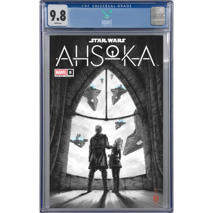 Limited edition Star Wars Ahsoka CGC 9.8 comic black and white cover