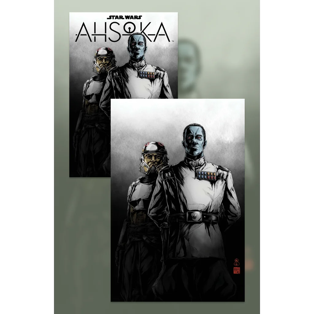 Limited edition Star Wars black and white Thrawn comic book cover