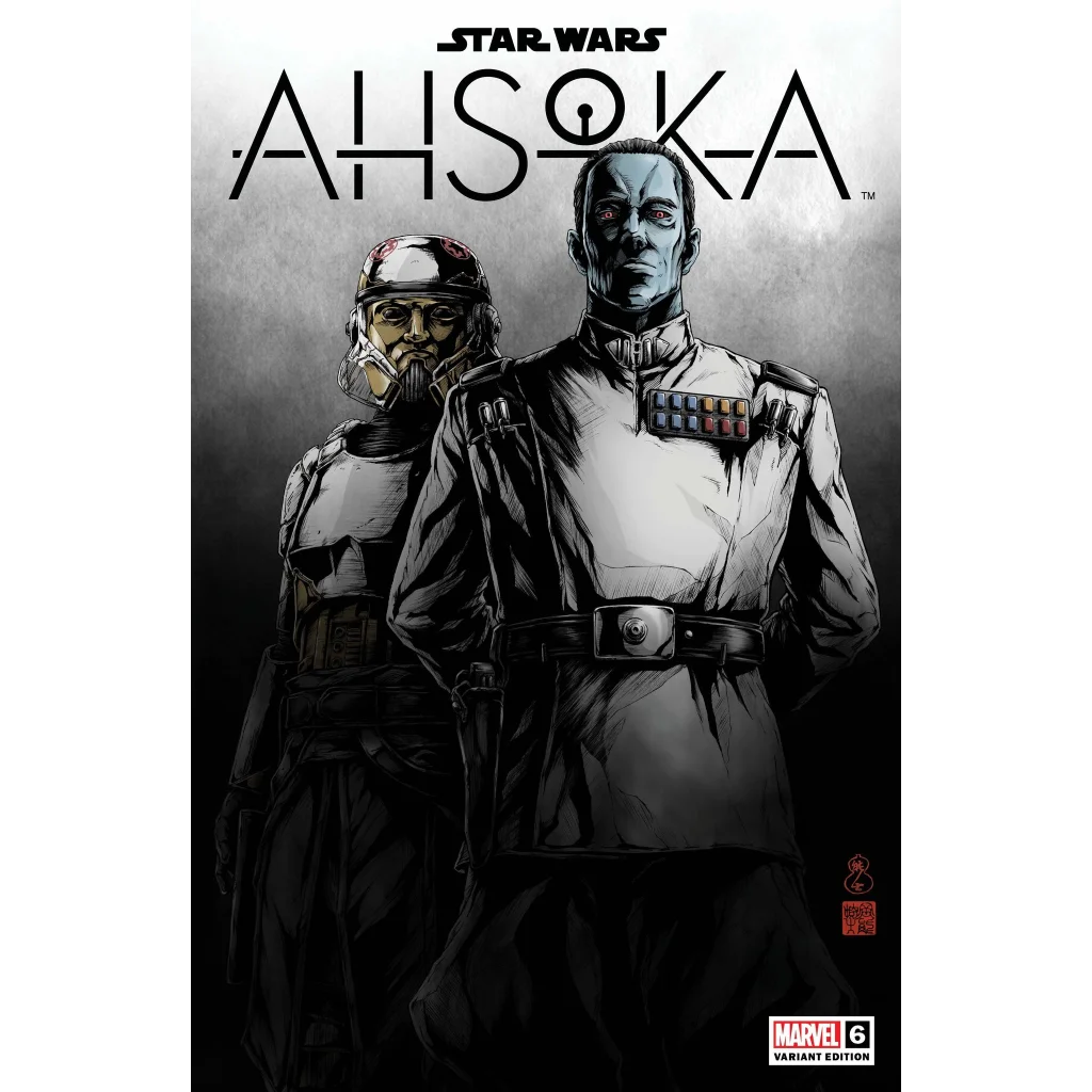 Limited edition Star Wars black and white Thrawn comic book cover