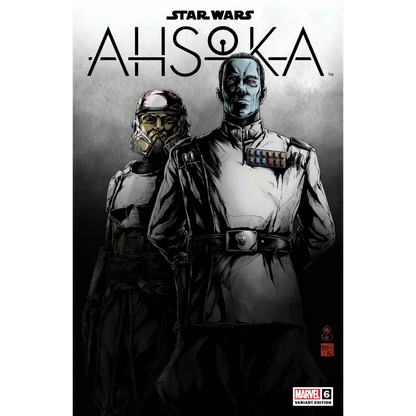 Limited edition Star Wars black and white Thrawn comic book cover