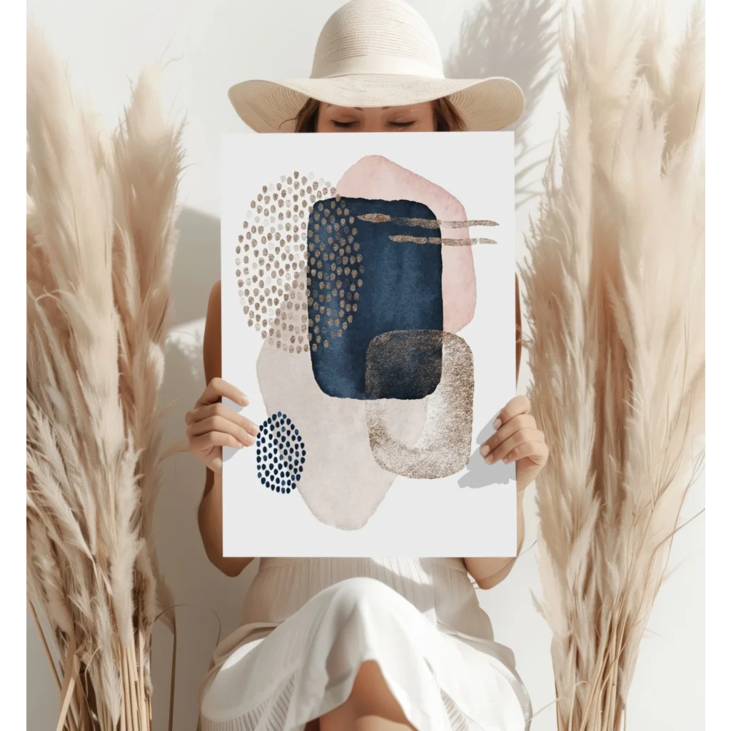 Insigne aluminum prints geometric watercolor personalized art