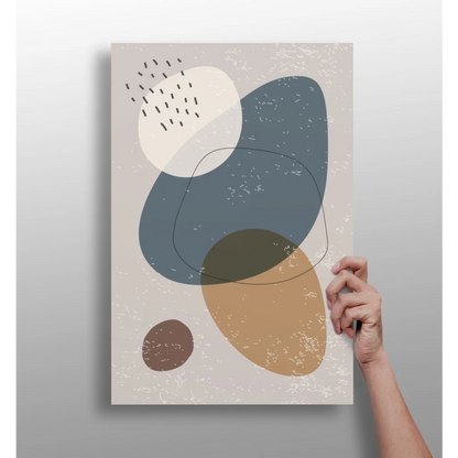 Insigne Aluminum Prints in Muted Blue Abstract Organic Shapes | Insigneart USA | vintageantiquesgifts.com