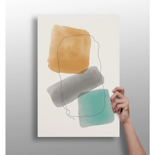 Stunning watercolor abstract on insigne aluminum prints