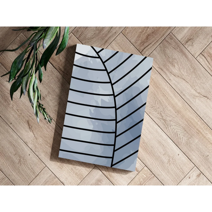 Insigne aluminum prints bold leaf art on gray gradient canvas