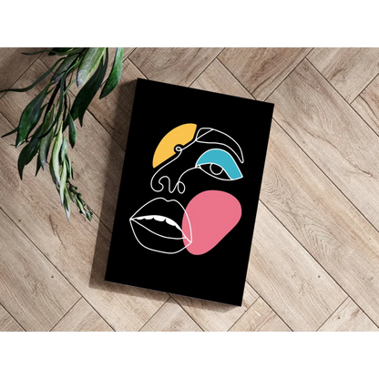 Bold Geometric Face on Insigne Aluminum Prints