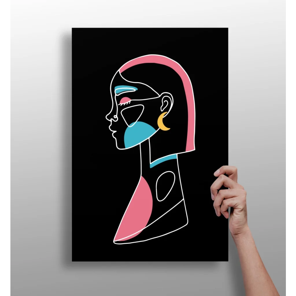 Vibrant Abstract Portrait Insigne Aluminum Prints | Insigneart USA | vintageantiquesgifts.com